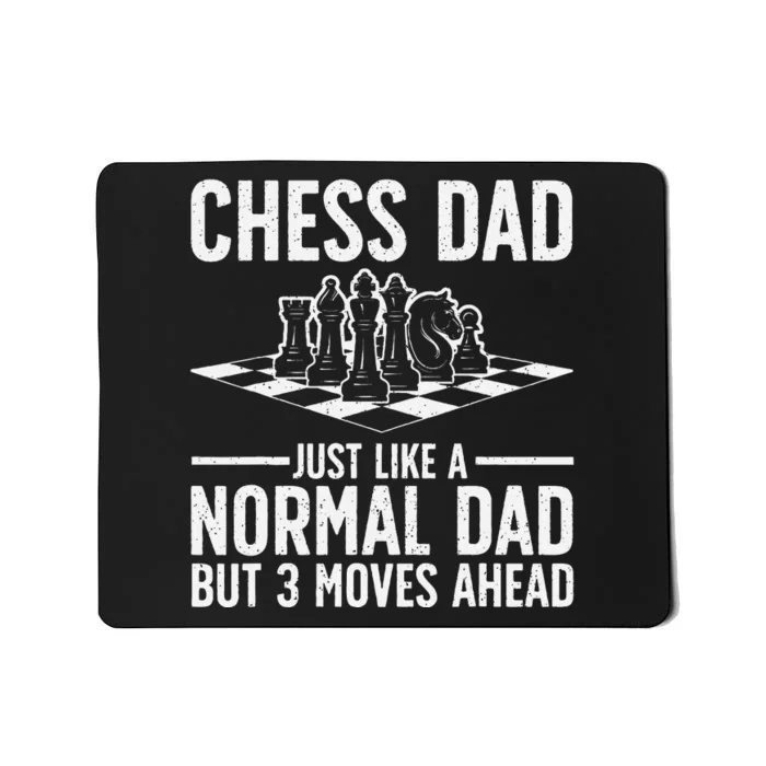 Cool Chess Player Art Dad Knight Chess Lovers Pieces Mousepad