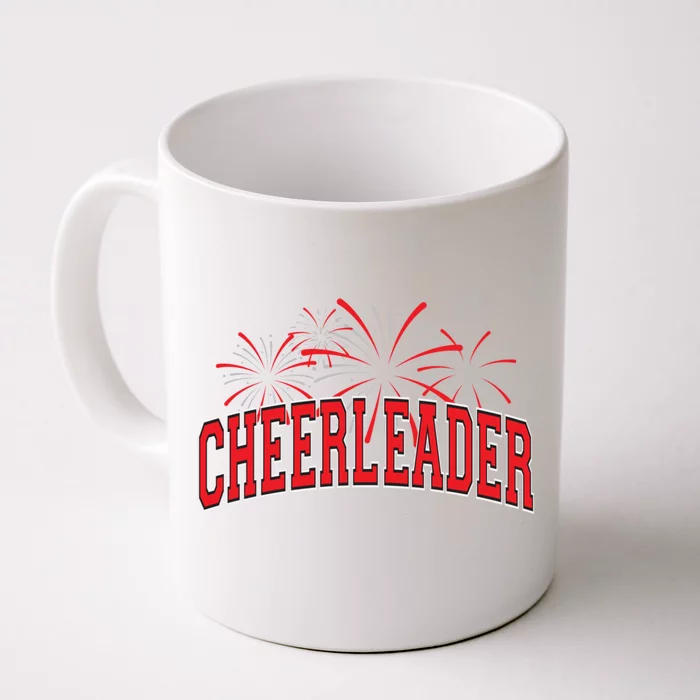 Cheerleader Cheer Pom Team Colors Gift Sleepover Fall Spring Gift Front & Back Coffee Mug