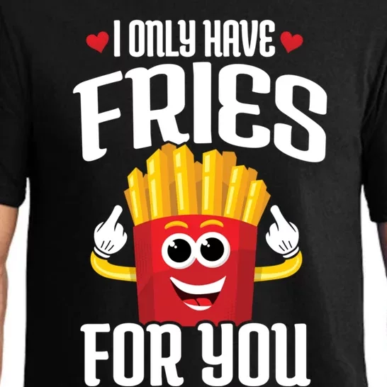 Cute Couple Quote French Fries Pun Valentines Day Meaningful Gift Pajama Set