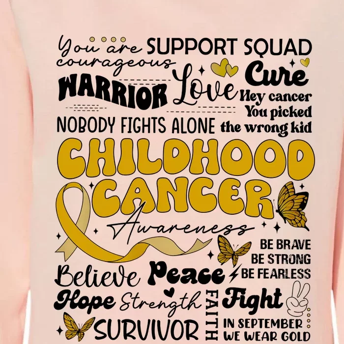 Childhood Cancer Quote Cancer Awareness Womens California Wash Sweatshirt