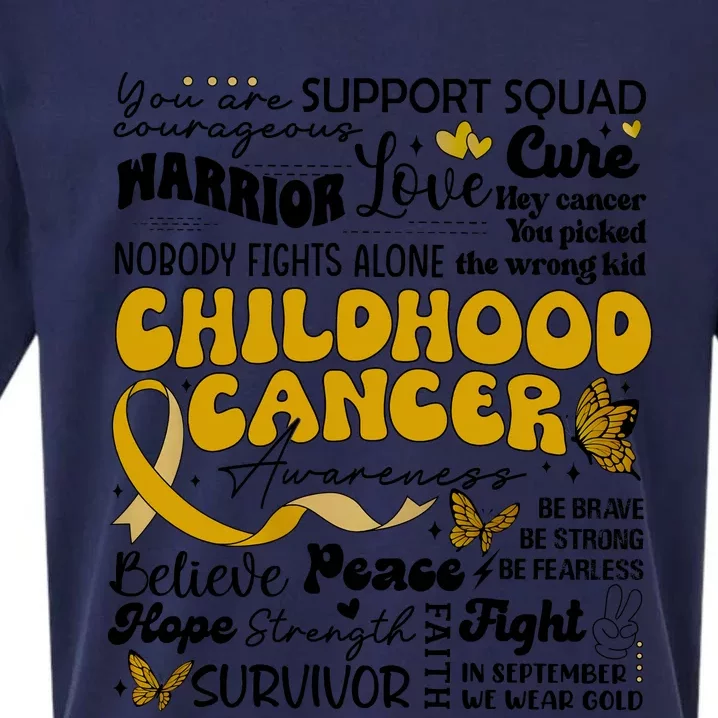 Childhood Cancer Quote Cancer Awareness Sueded Cloud Jersey T-Shirt