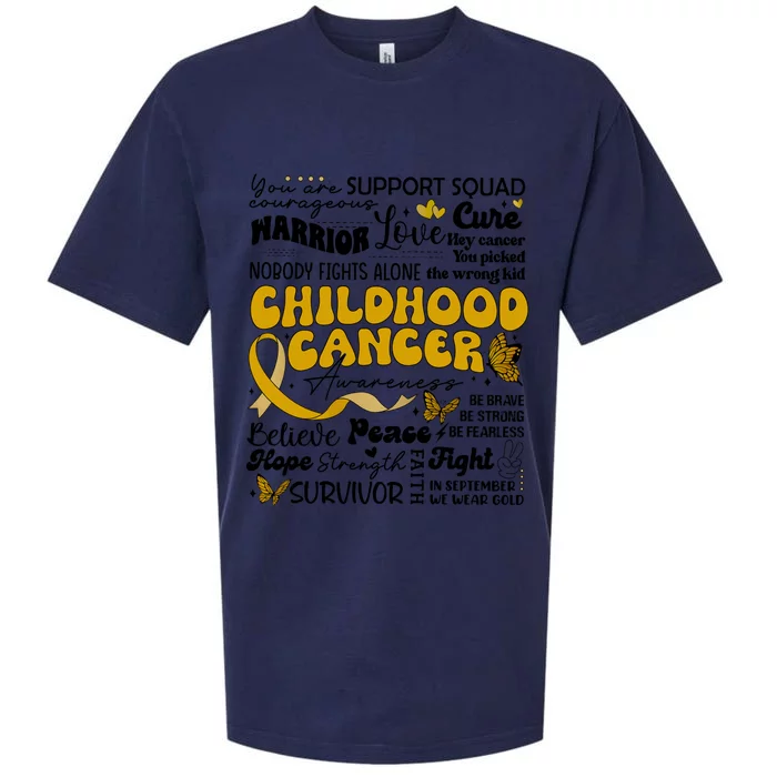 Childhood Cancer Quote Cancer Awareness Sueded Cloud Jersey T-Shirt