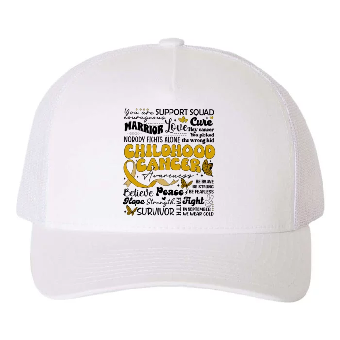 Childhood Cancer Quote Cancer Awareness Yupoong Adult 5-Panel Trucker Hat