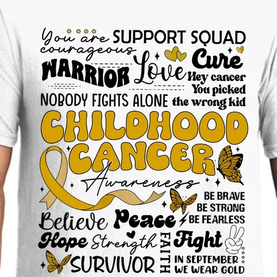 Childhood Cancer Quote Cancer Awareness Pajama Set