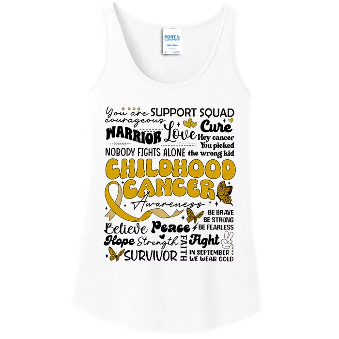 Childhood Cancer Quote Cancer Awareness Ladies Essential Tank