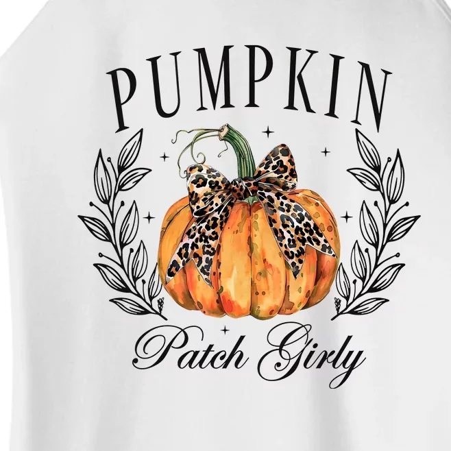 Childhood Cancer Quote Halloween Pumpkin Patch Girly Women’s Perfect Tri Rocker Tank