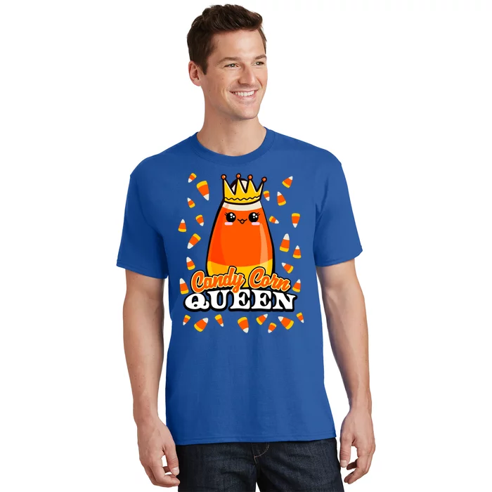 Candy Corn Queen Halloween Costume Funny Novelty Cool Gift T-Shirt