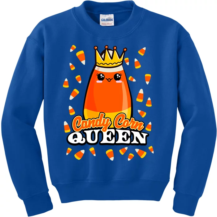 Candy Corn Queen Halloween Costume Funny Novelty Cool Gift Kids Sweatshirt