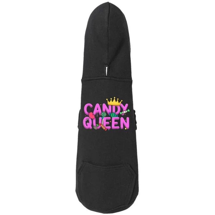 Cool Candy Queen Art For Candy Lollipop Lovers Doggie 3-End Fleece Hoodie