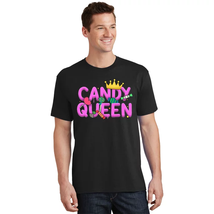 Cool Candy Queen Art For Candy Lollipop Lovers T-Shirt