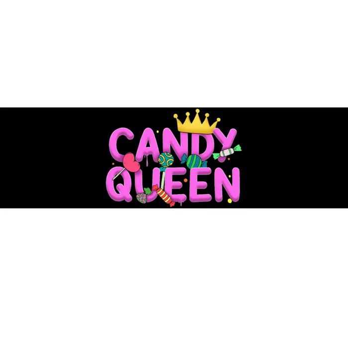 Cool Candy Queen Art For Candy Lollipop Lovers Bumper Sticker