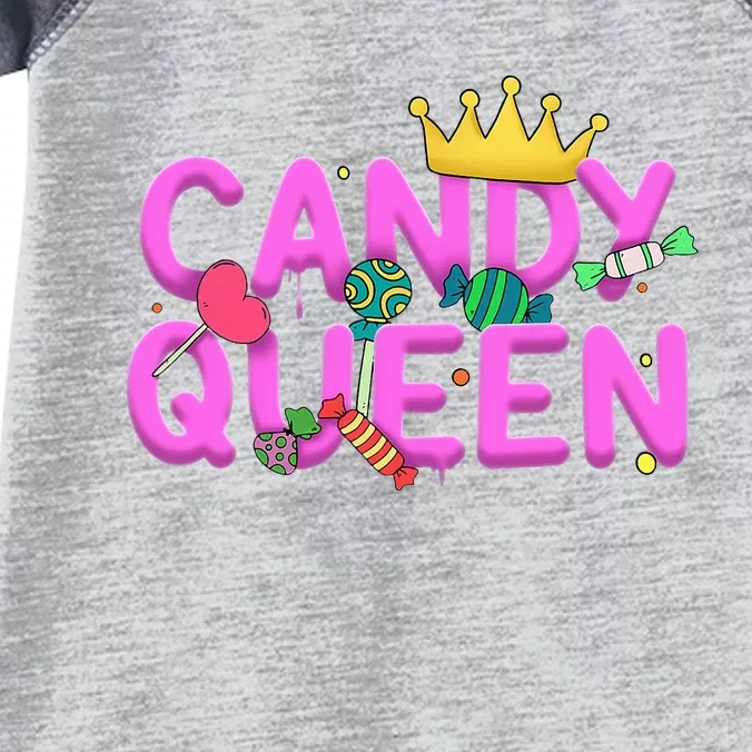 Cool Candy Queen Art For Candy Lollipop Lovers Infant Baby Jersey Bodysuit