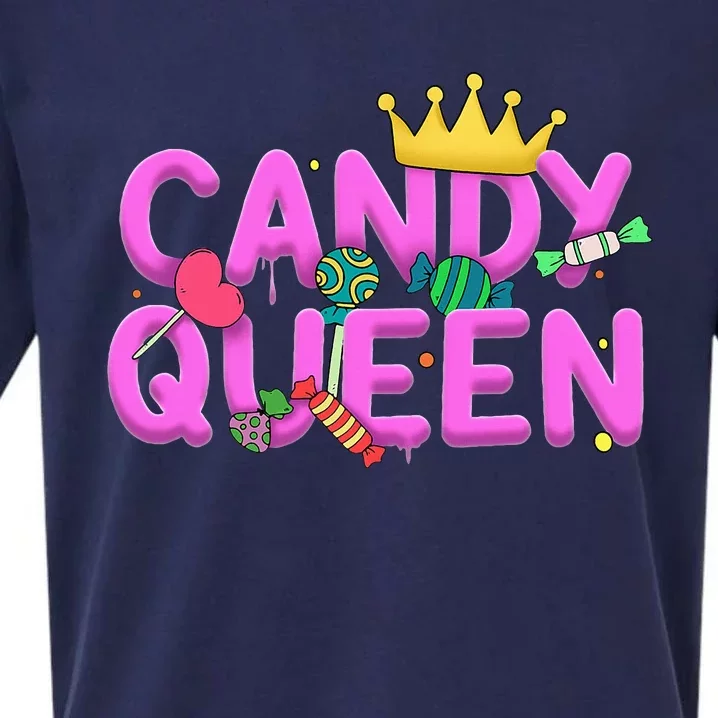 Cool Candy Queen Art For Candy Lollipop Lovers Sueded Cloud Jersey T-Shirt