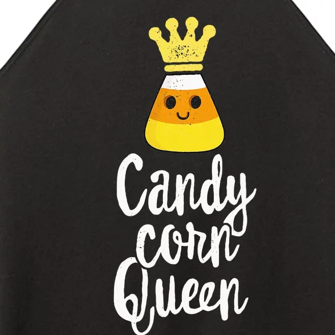 Candy Corn Queen Cute Halloween Kawaii Crown Women’s Perfect Tri Rocker Tank