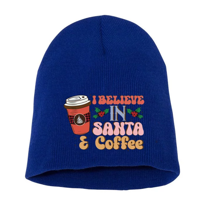 Christmas Coffee Quotes Bundle Believe In Santa Meaningful Gift Short Acrylic Beanie