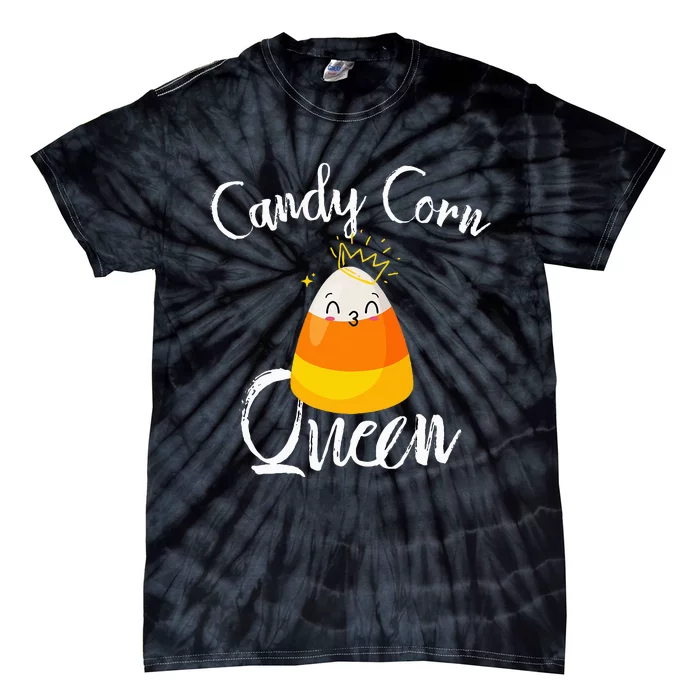 Candy Corn Queen Kawaii  Candy Corn Halloween Tie-Dye T-Shirt