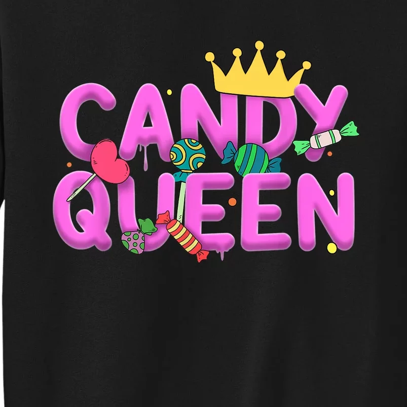 Cool Candy Queen Art For Wo Girls Candy Lollipop Lovers Sweatshirt