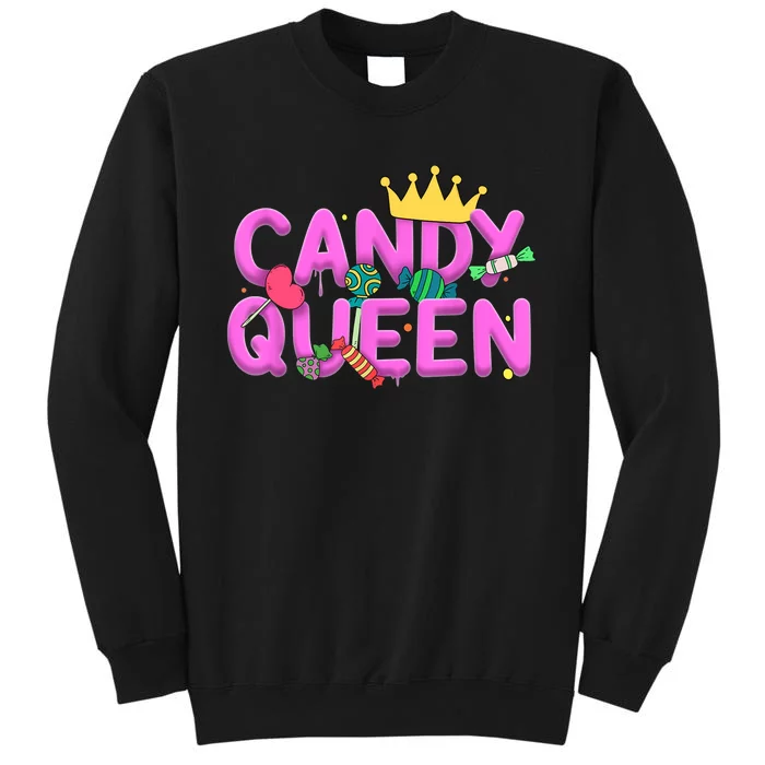 Cool Candy Queen Art For Wo Girls Candy Lollipop Lovers Sweatshirt