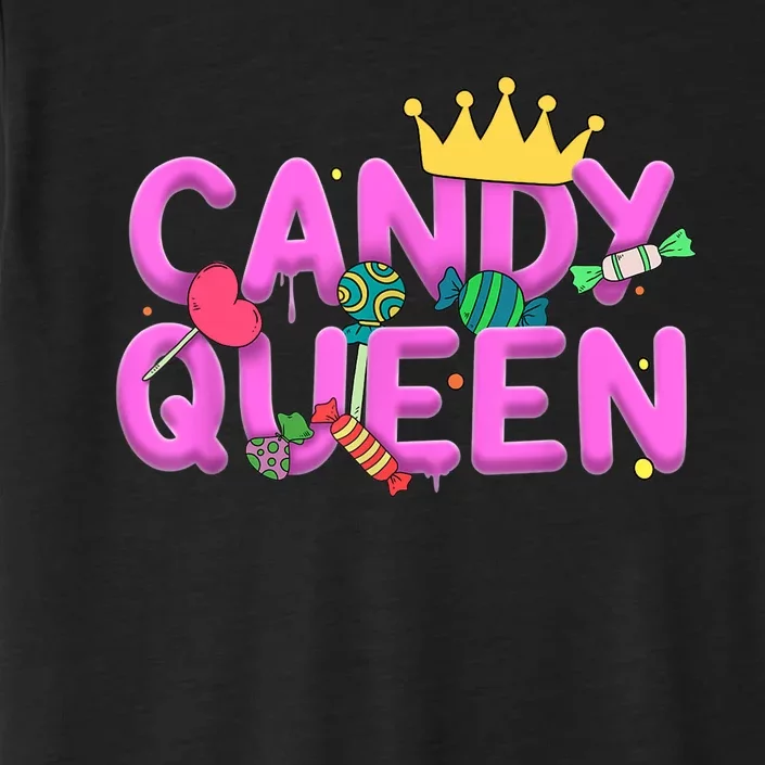 Cool Candy Queen Art For Wo Girls Candy Lollipop Lovers ChromaSoft Performance T-Shirt