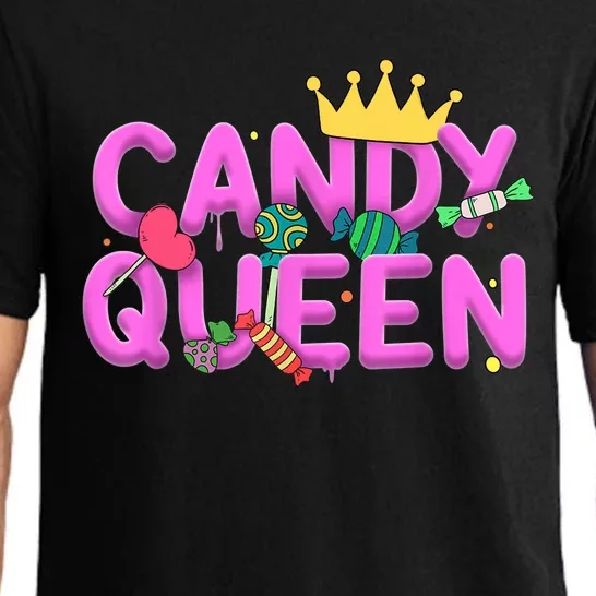 Cool Candy Queen Art For Wo Girls Candy Lollipop Lovers Pajama Set