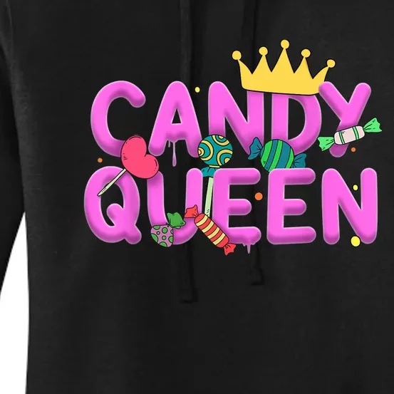 Cool Candy Queen Art For Wo Girls Candy Lollipop Lovers Women's Pullover Hoodie