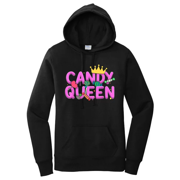 Cool Candy Queen Art For Wo Girls Candy Lollipop Lovers Women's Pullover Hoodie