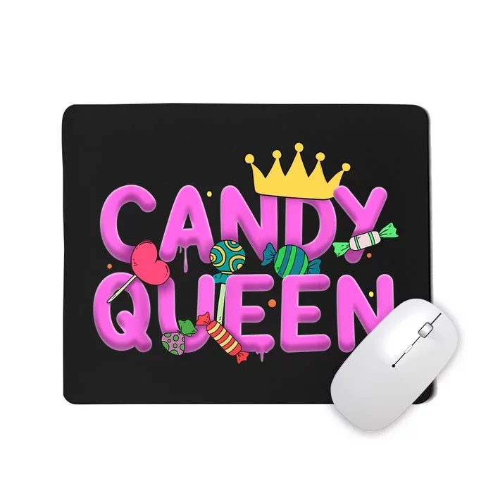 Cool Candy Queen Art For Wo Girls Candy Lollipop Lovers Mousepad