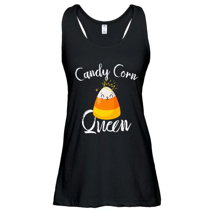 Candy Corn Queen Kawaii Candy Corn Halloween Ladies Essential Flowy Tank