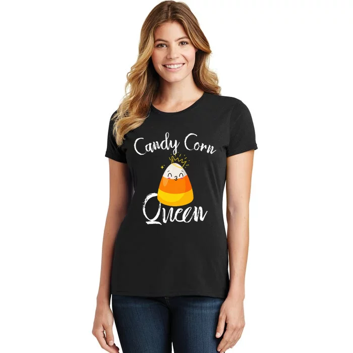 Candy Corn Queen Kawaii Candy Corn Halloween Women's T-Shirt