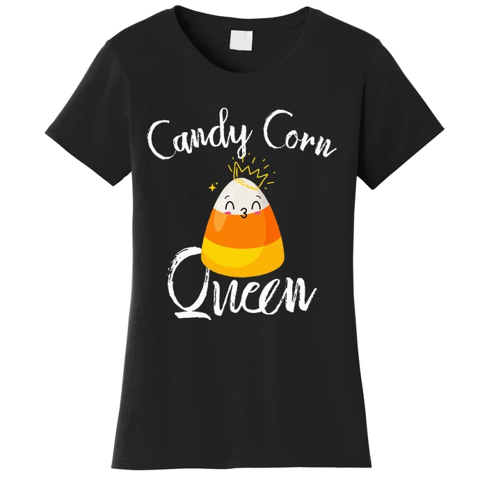 Candy Corn Queen Kawaii Candy Corn Halloween Women's T-Shirt