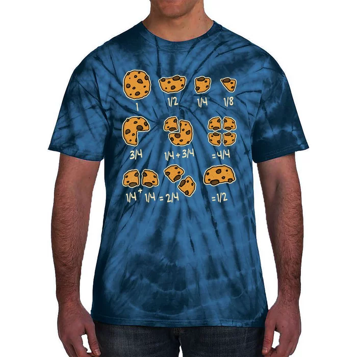 Chocolate Cookie Quick Math Fraction Math Teachers Tie-Dye T-Shirt