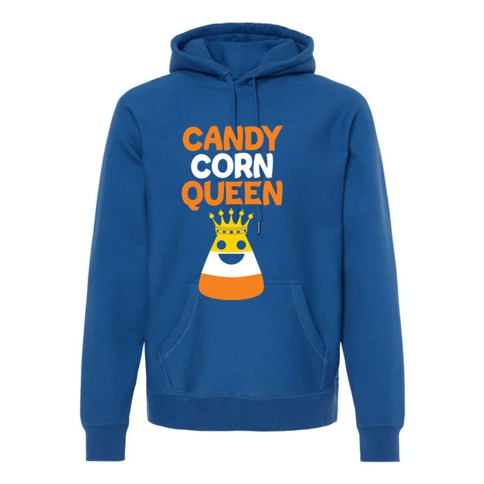 Candy Corn Queen Crown Halloween Candy Eater Candy Corn Cool Gift Premium Hoodie