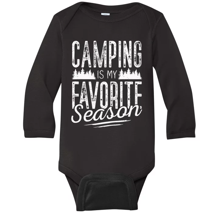 Camping Camper RV Camping Vacation Baby Long Sleeve Bodysuit