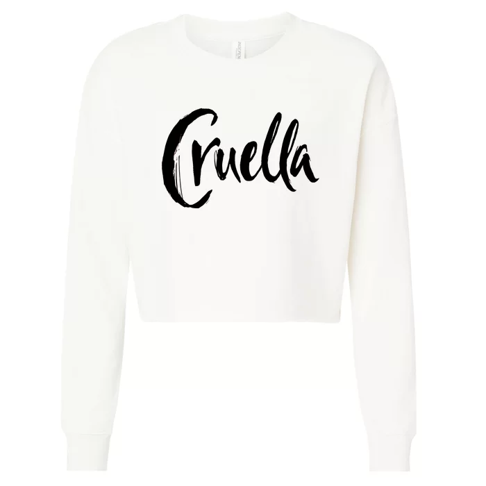 Cruella Cropped Pullover Crew