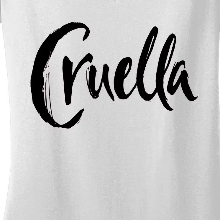 Cruella Women's V-Neck T-Shirt