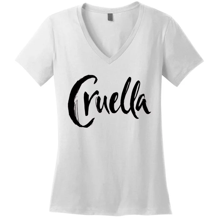 Cruella Women's V-Neck T-Shirt