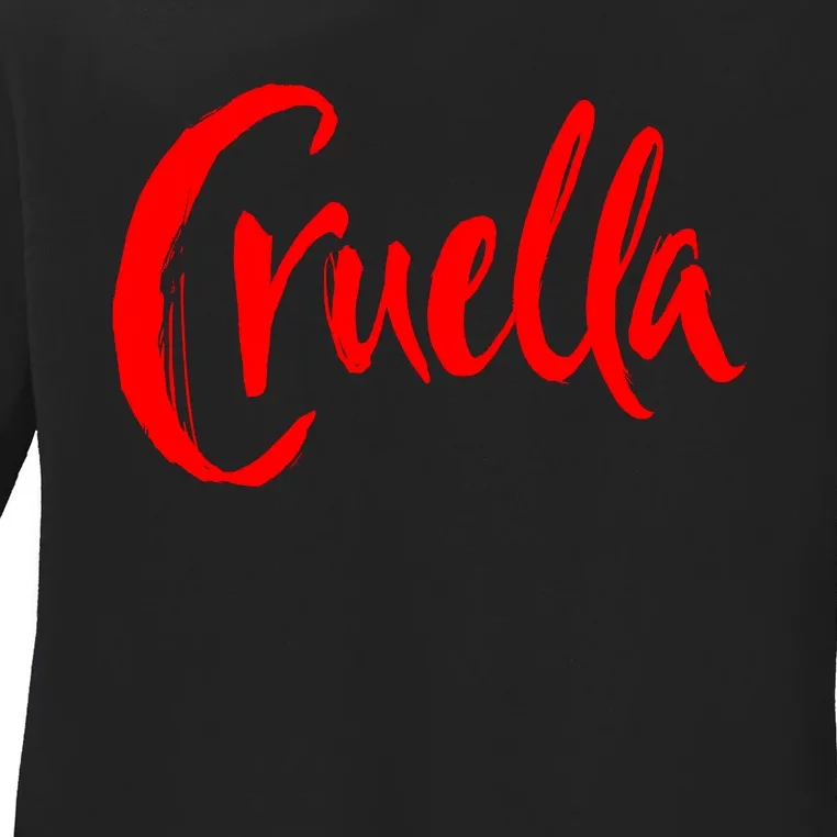 Cruella Ladies Long Sleeve Shirt