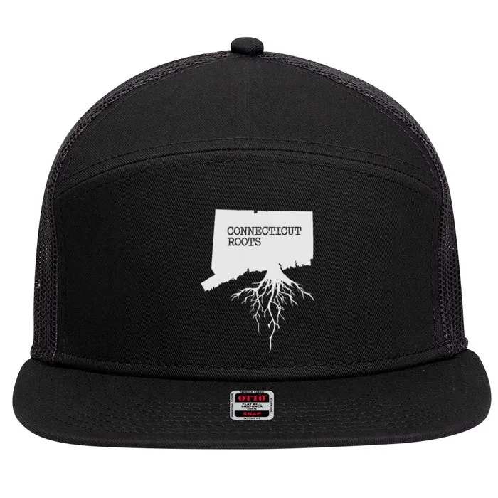 Connecticut Connecticut Roots State 7 Panel Mesh Trucker Snapback Hat