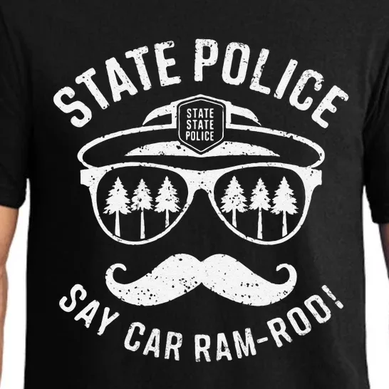 Copstache Car Ramrod Funny Cop Humor Pajama Set