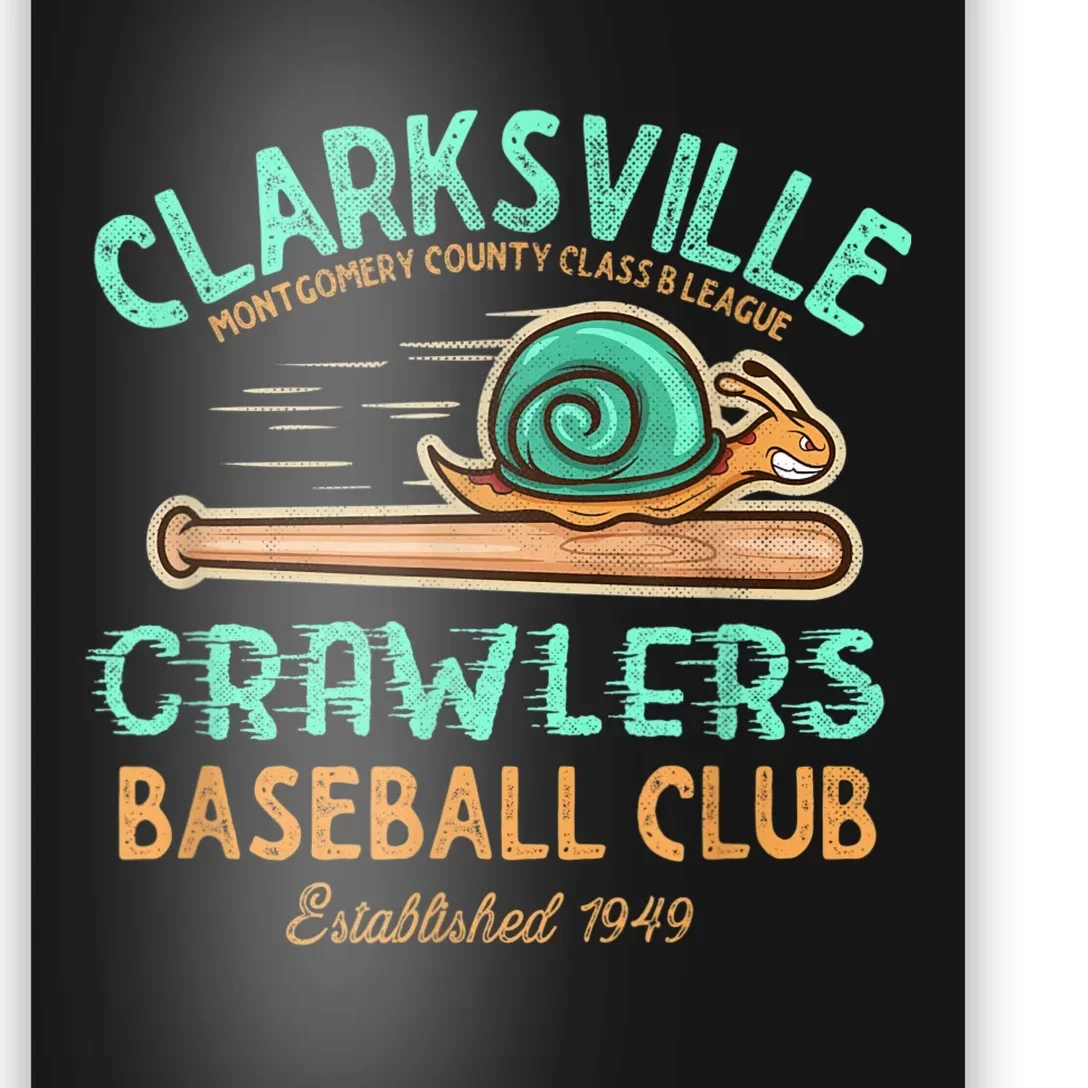 Clarksville Crawlers Retro Minor League Baseball Team Poster