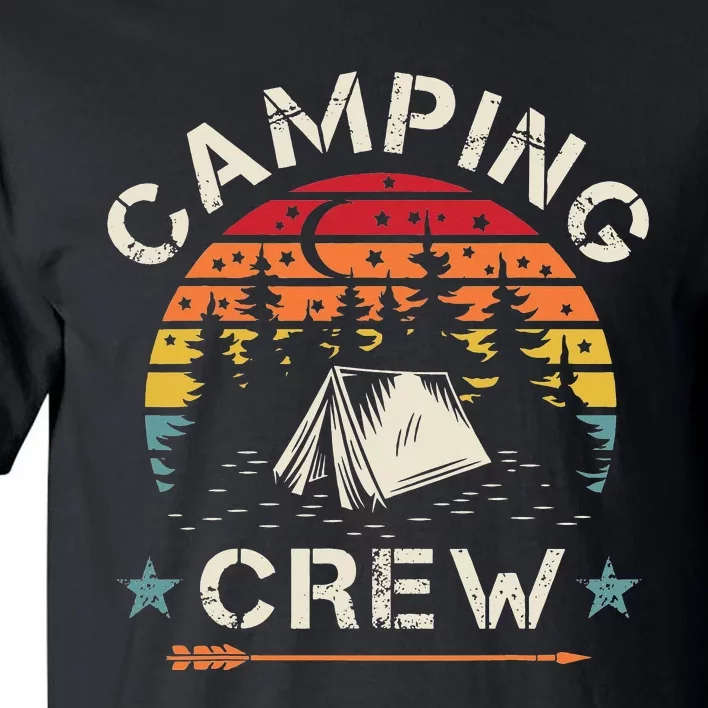 Camping Crew Retro Camper vacation summer Tall T-Shirt