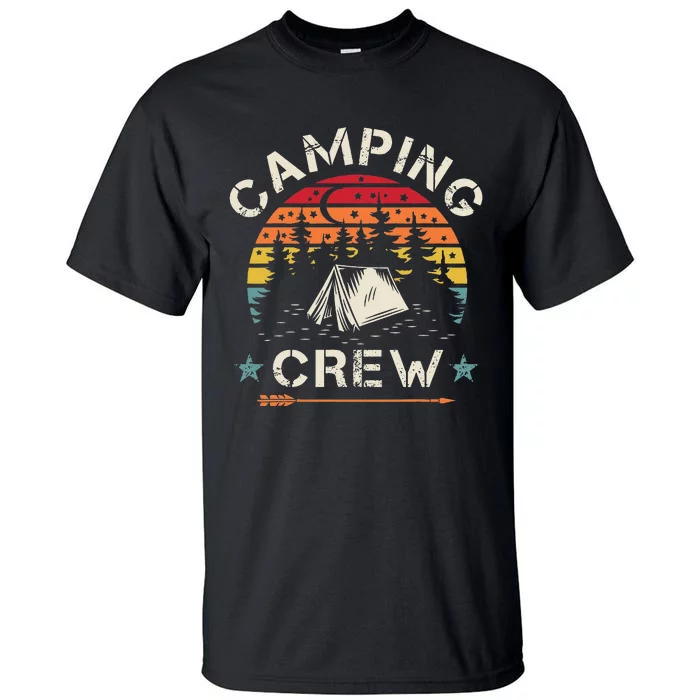 Camping Crew Retro Camper vacation summer Tall T-Shirt