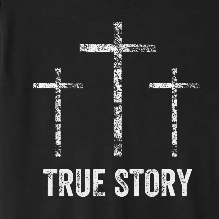 Christian Christmas Resurrection Day Jesus Three Crosses ChromaSoft Performance T-Shirt