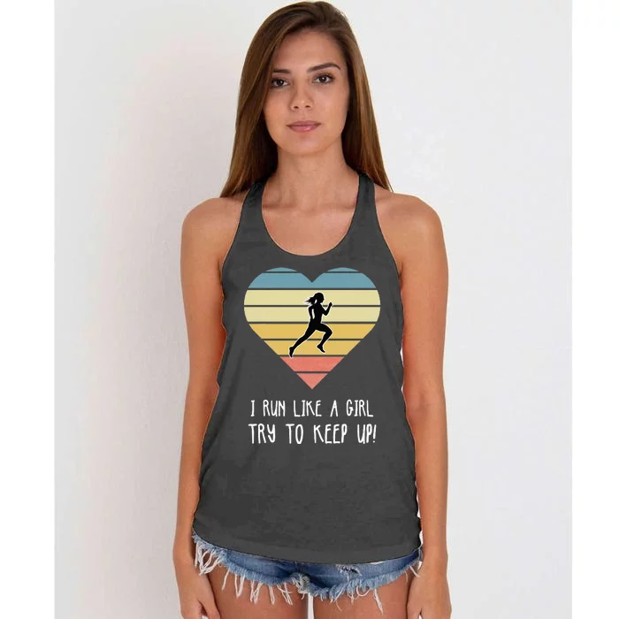 Cross Country Running Gift Women's Knotted Racerback Tank