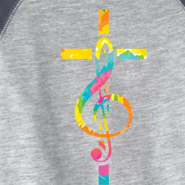 Christian Cross | Religious Musician | Music Clef Note Premium Toddler Fine Jersey T-Shirt