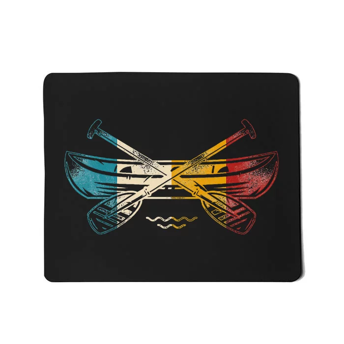 Canoe Canoeing Retro Vintage Mousepad