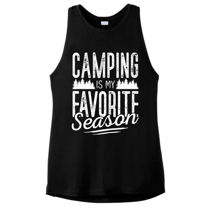 Camping Camper RV Camping Vacation Ladies Tri-Blend Wicking Tank