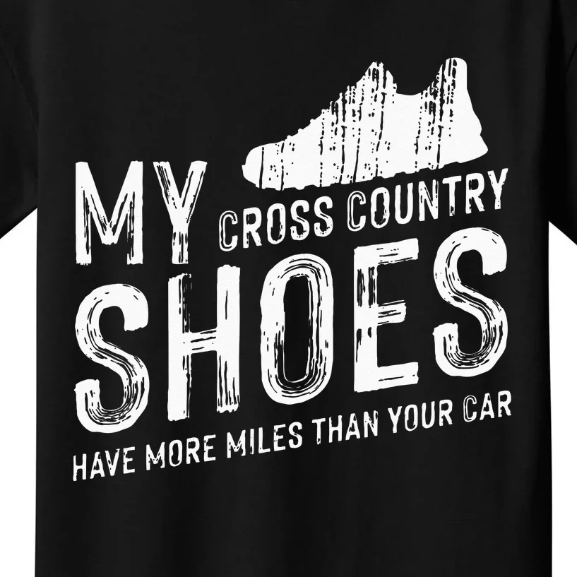 Cross Country Running XC Run Runner Kids T-Shirt