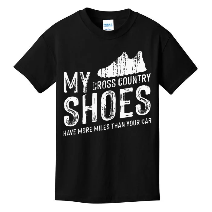 Cross Country Running XC Run Runner Kids T-Shirt