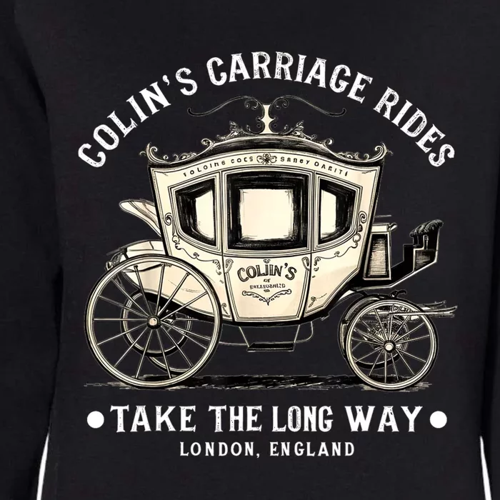 ColinS Carriage Rides Take The Long Way Womens California Wash Sweatshirt